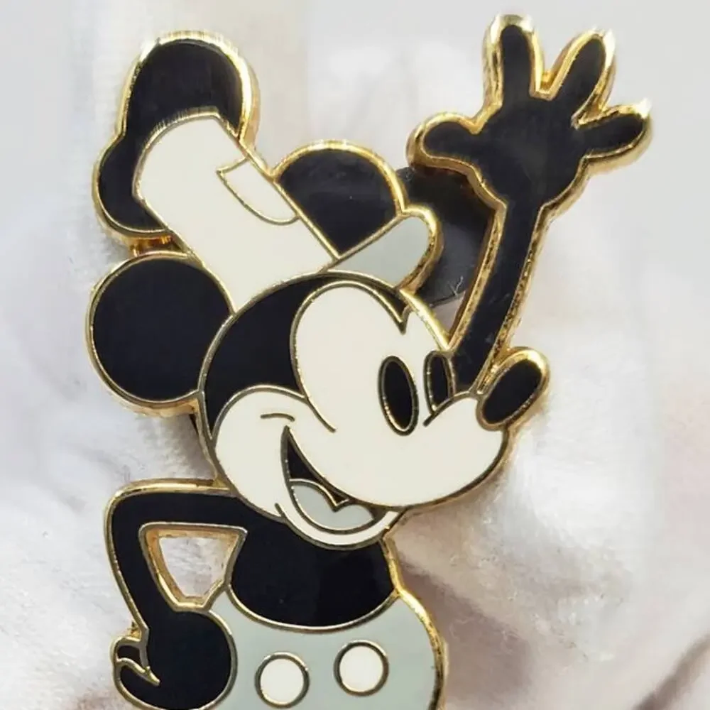 Disney Mickey Mouse as Steamboat Willie Classic Enamel Pin
